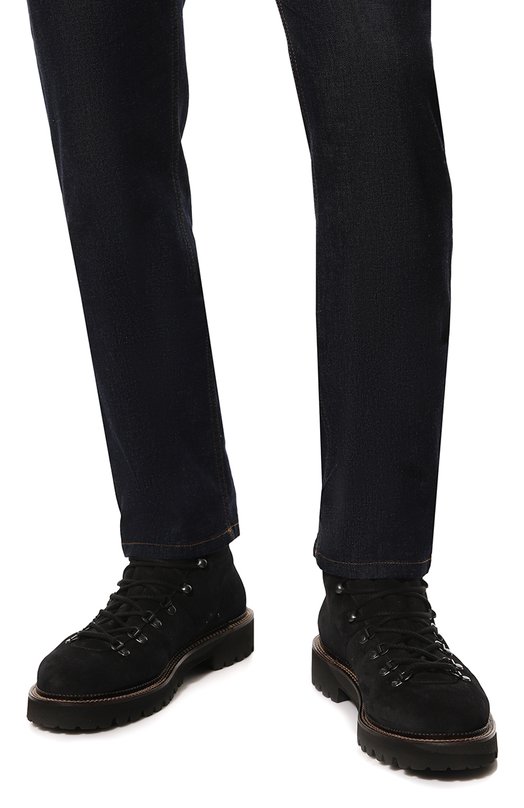 Замшевые ботинки S.Moritz Mille 885 SM0RITZ G0RAIN DEEP NAVY/FUR Синий  SM0RITZ G0RAIN DEEP NAVY/FUR Фото 3