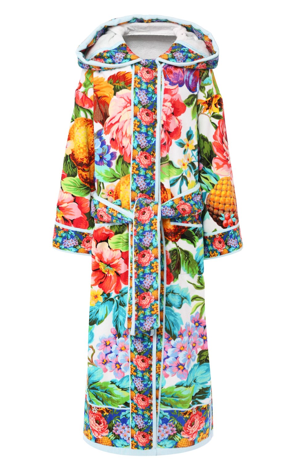 Хлопковый халат DOLCE & GABBANA разноцветного цвета по цене 270000 руб., арт. 00A03J/0MU84, фото 1 Хлопковый халат DOLCE & GABBANA, арт. 00A03J/0MU84, фото 1