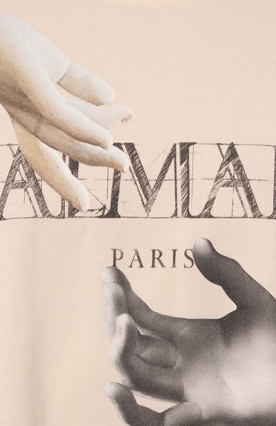 Хлопковая футболка BALMAIN, арт. AH0EG010/GC81, фото 5