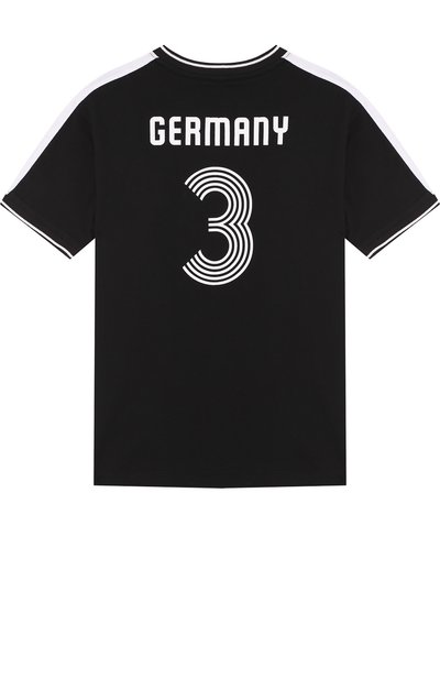 Хлопковая футболка с логотипом сборной германии POLO RALPH LAUREN, арт. 321716423, фото 2