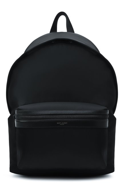 Мужской рюкзак city medium SAINT LAURENT черного цвета, арт. FAEBW | Фото 1 (Автоматизация ТО: Проставлено; Размер: large; Автоматизация состава: Проставлено; Материал: Текстиль; Ремень/цепочка: На ремешке)