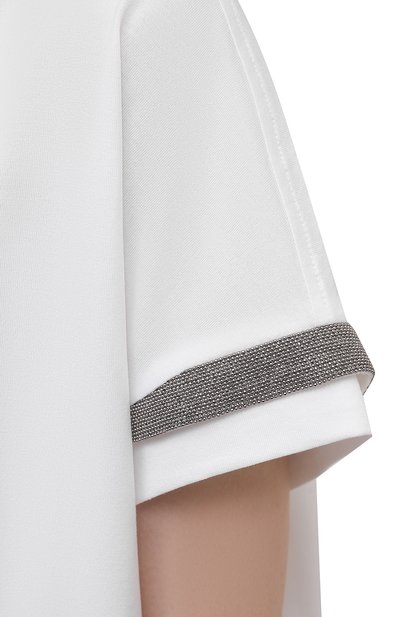 Хлопковая футболка BRUNELLO CUCINELLI белого цвета по цене 158500 руб., арт. M0A45BM408, фото 5 Хлопковая футболка BRUNELLO CUCINELLI, арт. M0A45BM408, фото 5