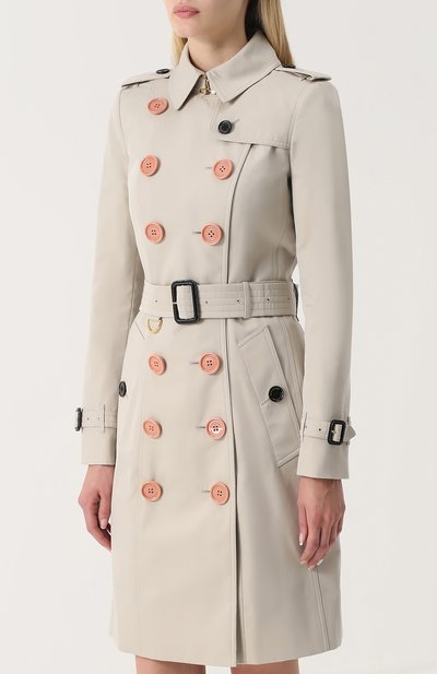Двубортный приталенный тренч с поясом BURBERRY, арт. 4055698, фото 3