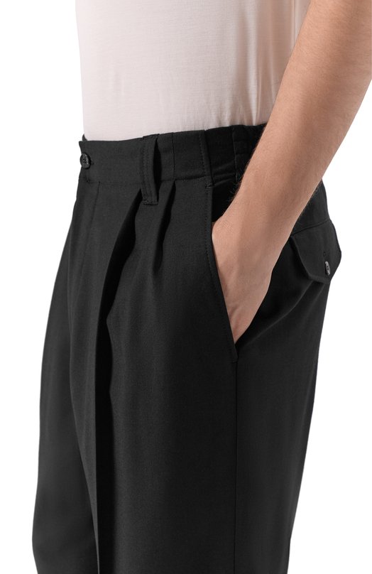 Шерстяные брюки L.B.M. 1911 8182/54515 Чёрный  8182/54515 Фото 5