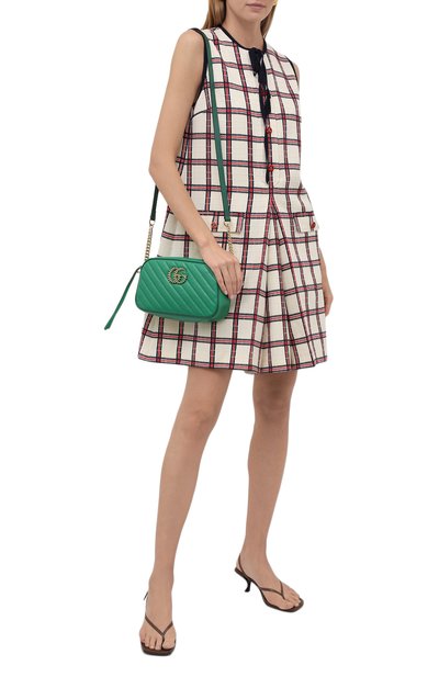 Платье из шерсти и хлопка GUCCI, арт. 657966/ZAGLI, фото 2