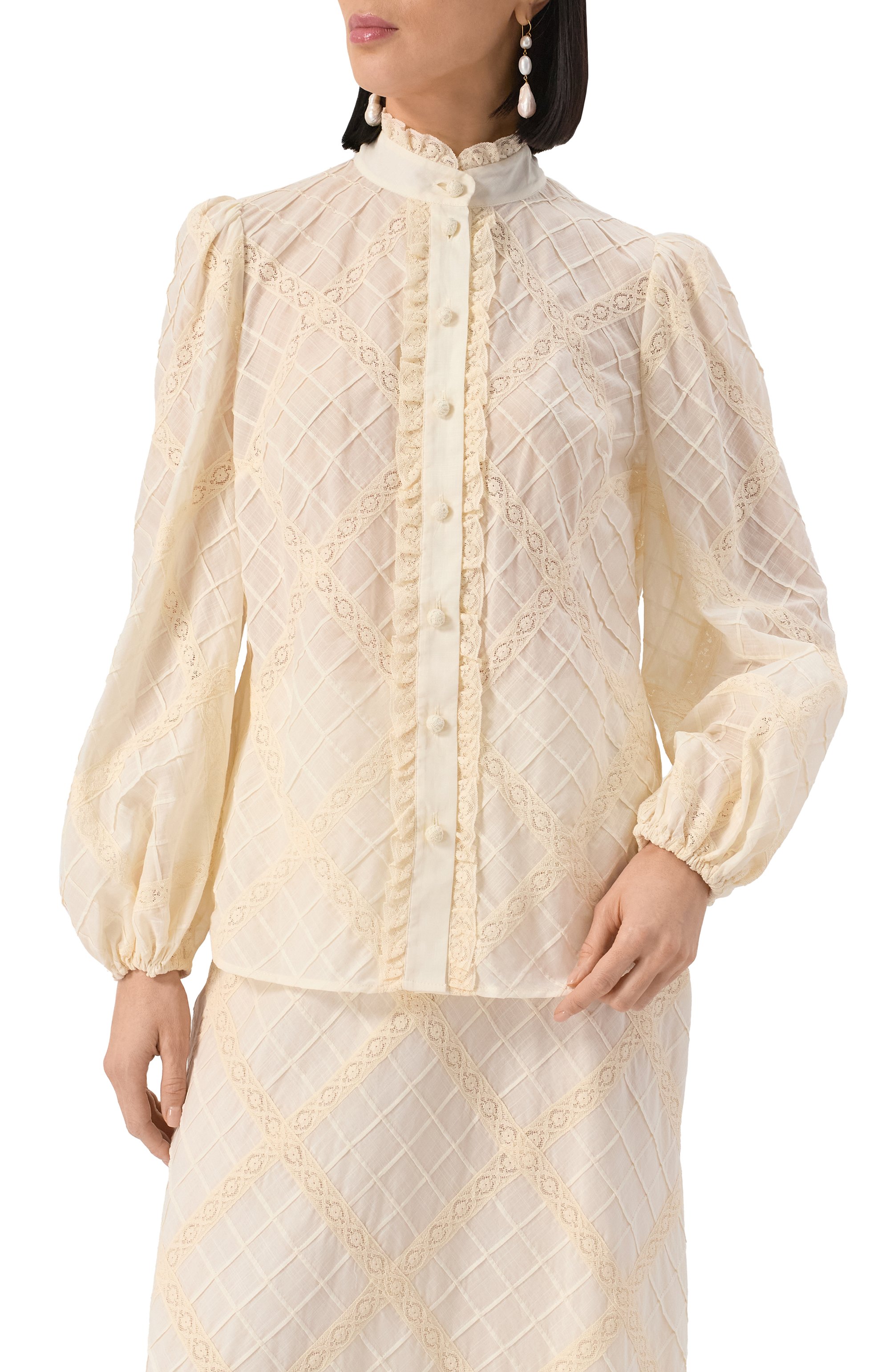 Хлопковая блузка ZIMMERMANN, арт. 0723TRS253, фото 3