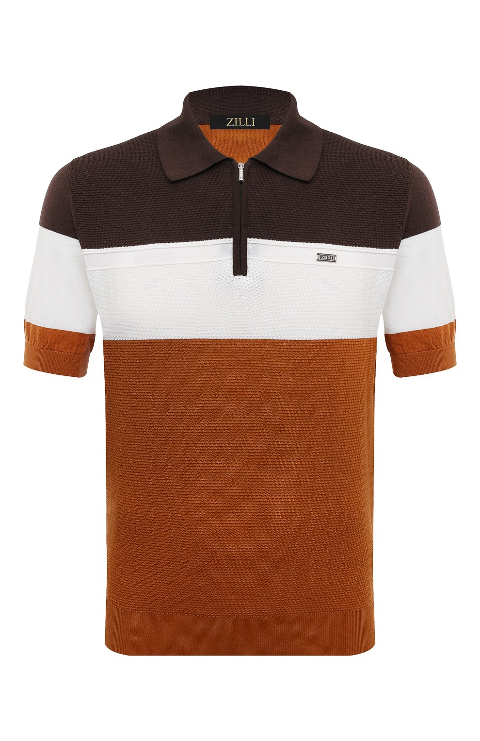 Поло из шелка и хлопка ZILLI, арт. KZP002M0142VH0L00, фото 1