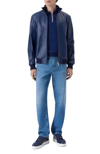 Кожаный бомбер STEFANO RICCI, арт. M7J6100260/NPNUV5, фото 2