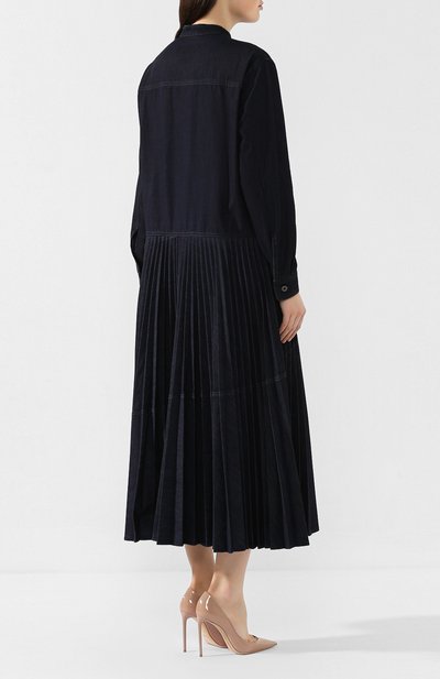 Джинсовое платье VALENTINO темно-синего цвета по цене 239500 руб., арт. SB3DA01C4MC, фото 4 Джинсовое платье VALENTINO, арт. SB3DA01C4MC, фото 4