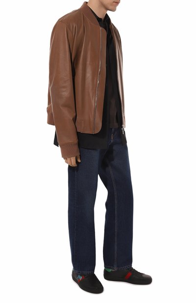 Кожаные кеды ace gucci x freya hartas GUCCI, арт. 659219 1XG60, фото 2