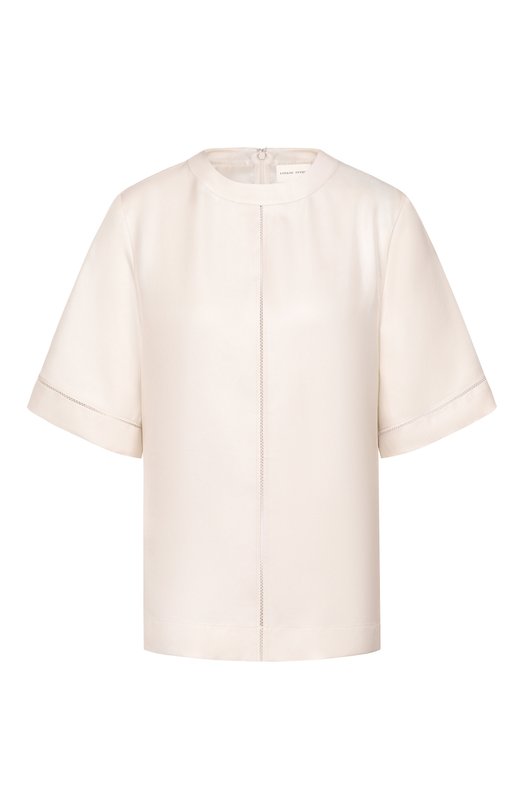 Шелковый топ Loulou de Saison HAVANA Бежевый HAVANA