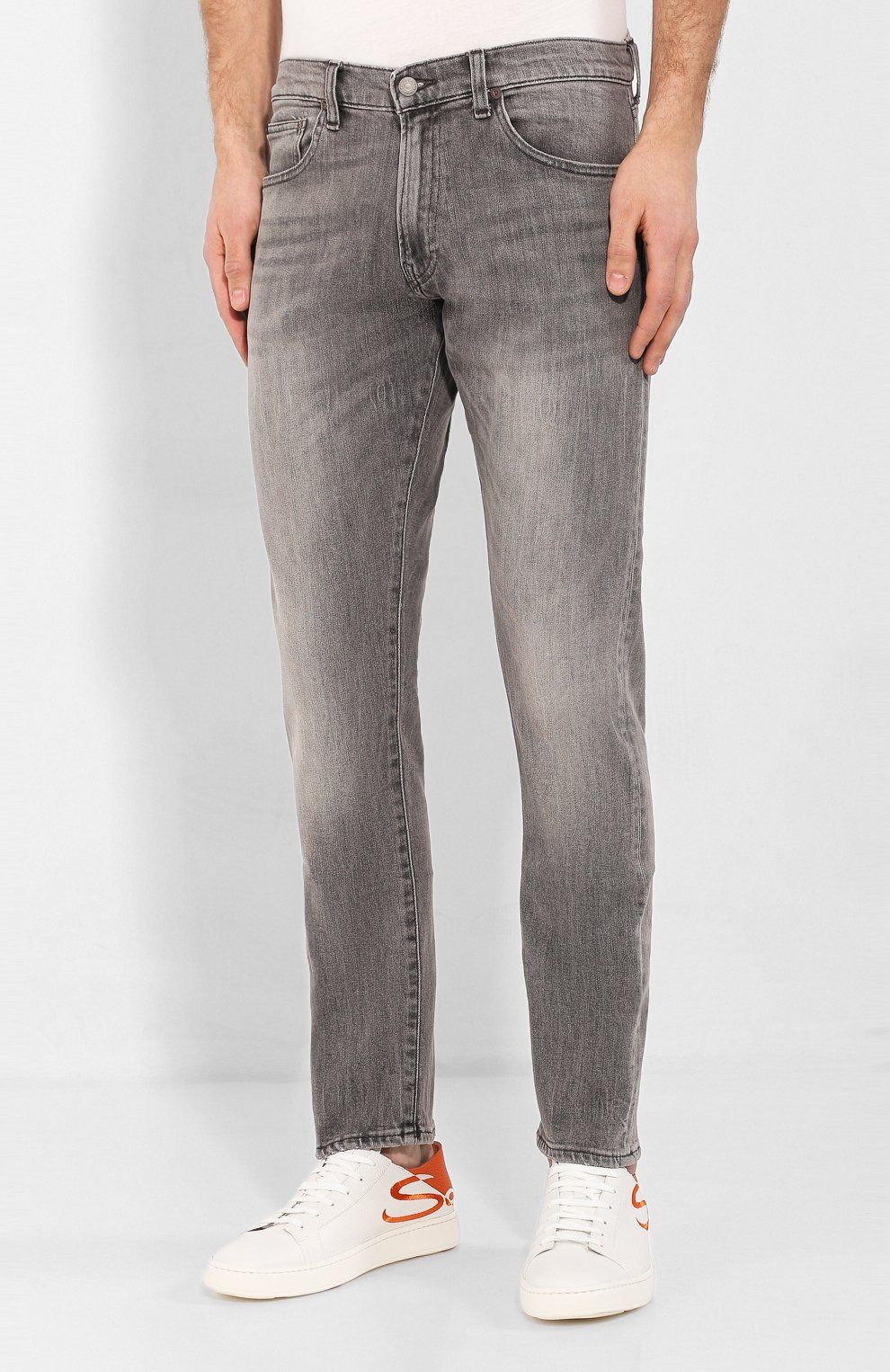 Джинсы прямого кроя с потертостями POLO RALPH LAUREN, арт. 710683345, фото 3