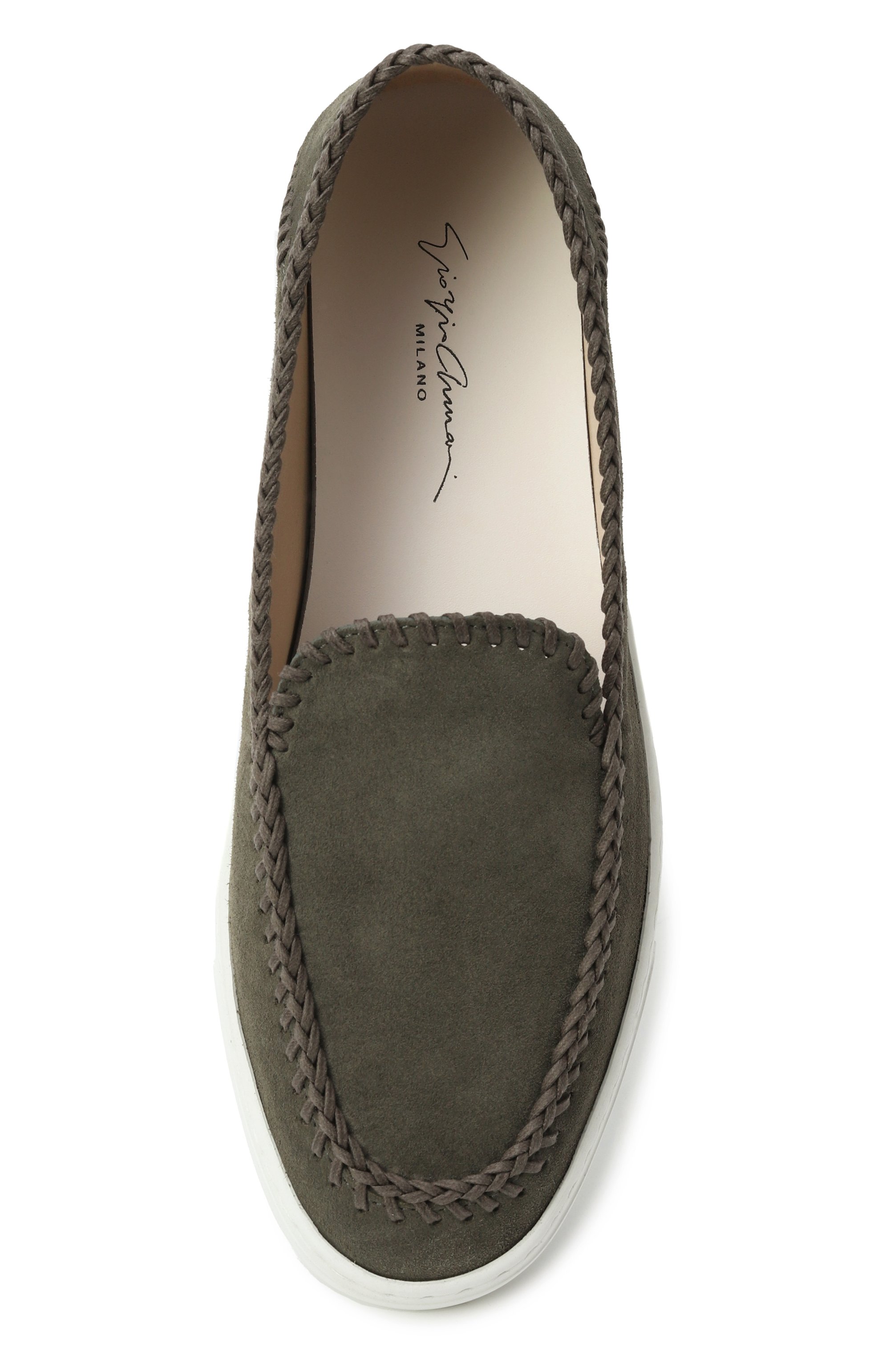 Замшевые лоферы galleria 3 GIORGIO ARMANI, арт. X1Y004/XF738, фото 6