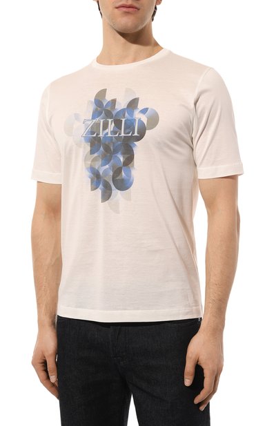 Хлопковая футболка ZILLI, арт. MBZ-NT540-0PTI1/MC01, фото 3