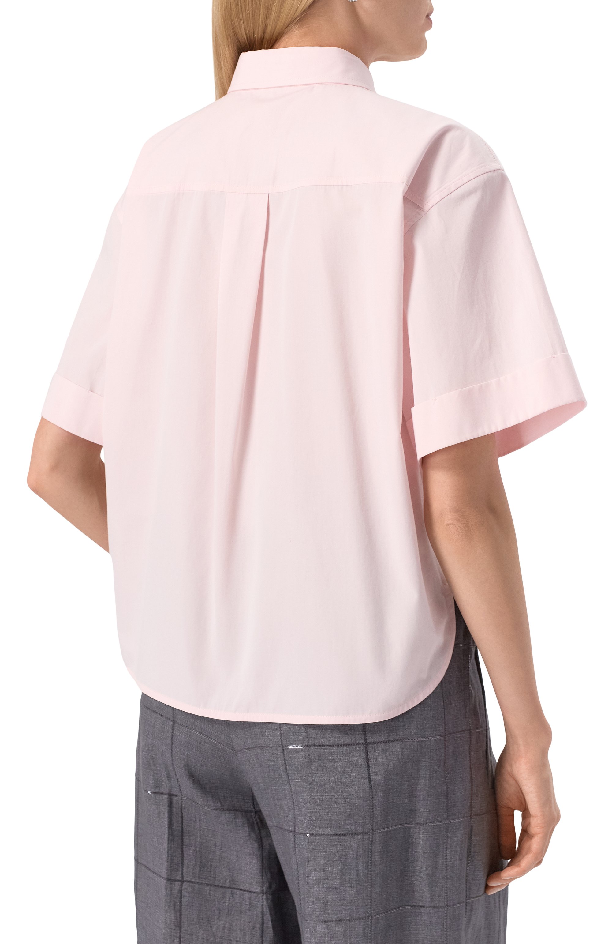 Хлопковая рубашка BRUNELLO CUCINELLI, арт. MW694RA556, фото 4