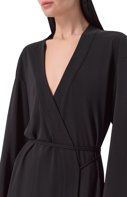 Платье из вискозы 12 STOREEZ 136714 Чёрный  136714 Фото 4