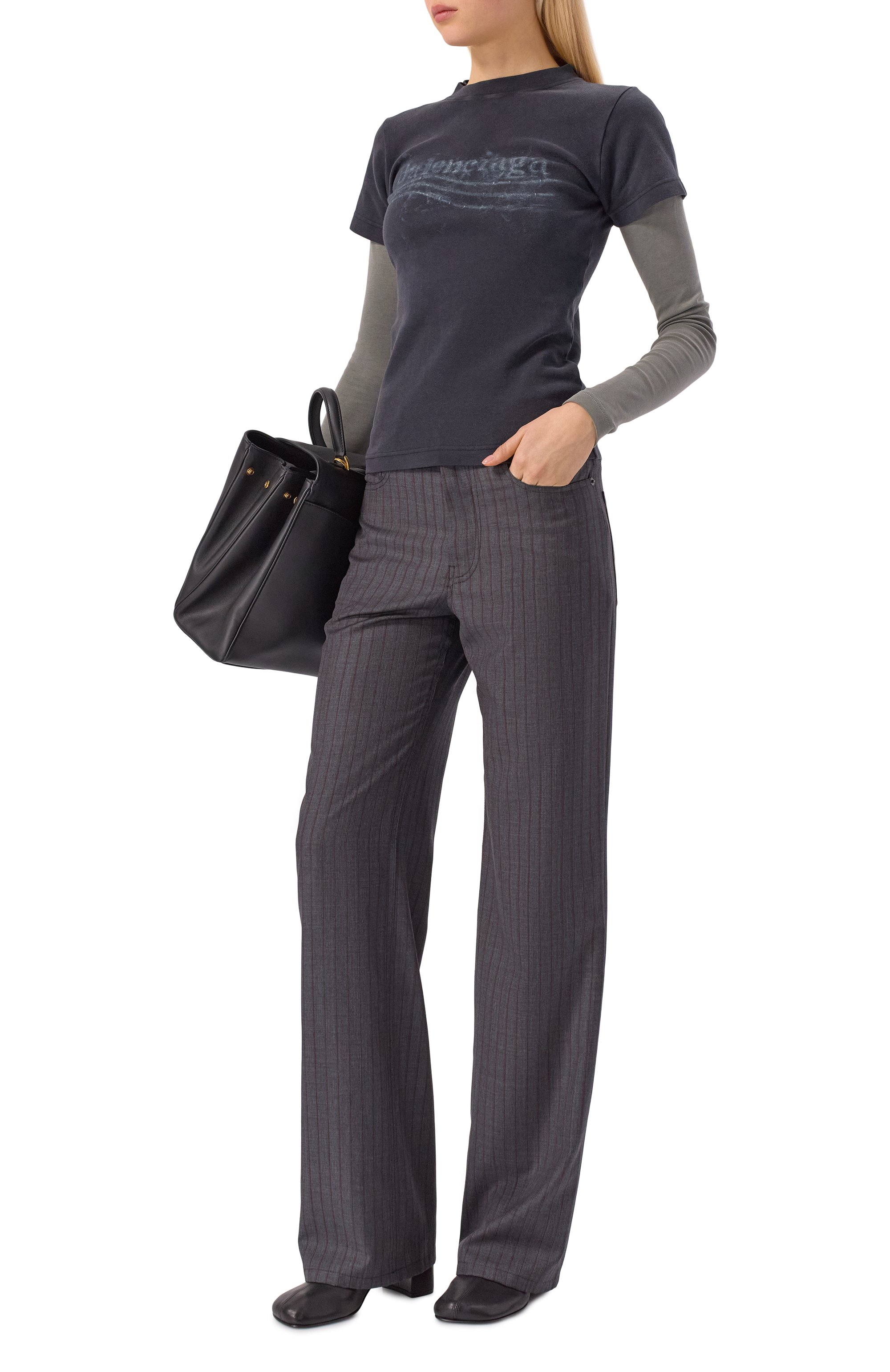 Шерстяные брюки BALENCIAGA, арт. 850689/TPT05, фото 2