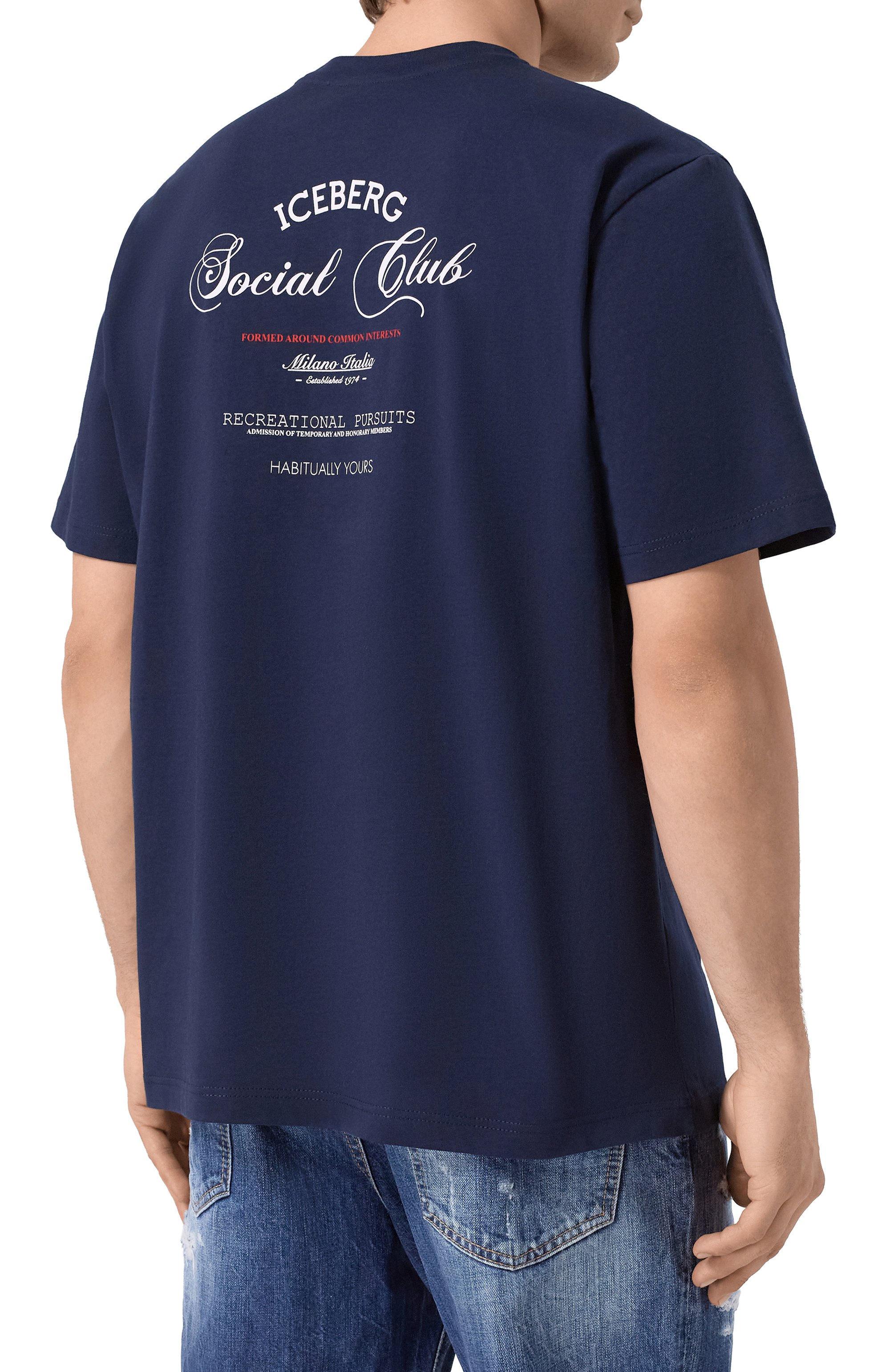 Хлопковая футболка ICEBERG, арт. F020/6325, фото 4