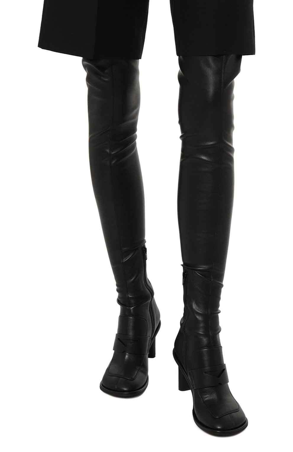 Ботфорты ryder из экокожи STELLA MCCARTNEY черного цвета по цене 125000 руб., арт. 810462/W1IL0, фото 3 Ботфорты ryder из экокожи STELLA MCCARTNEY, арт. 810462/W1IL0, фото 3