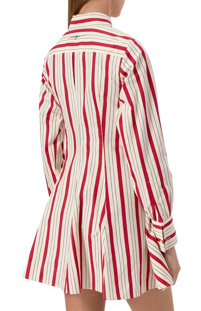 Платье из хлопка и вискозы MSGM, арт. 3841MDA04X/257109, фото 4