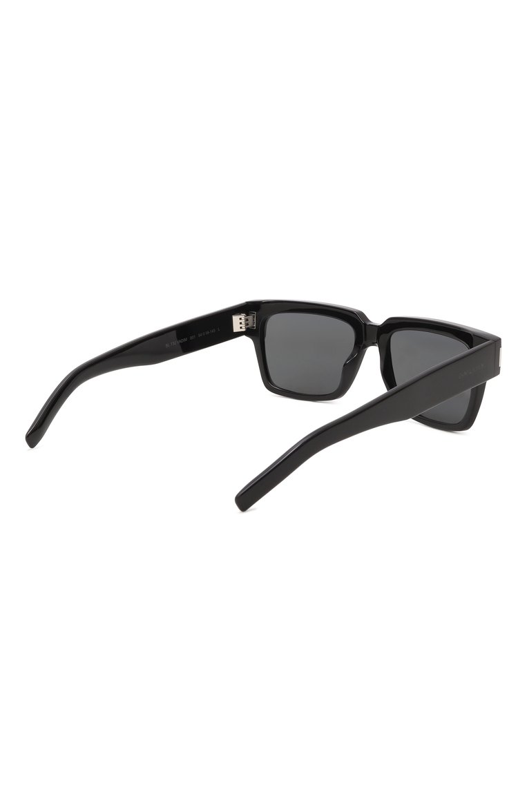 Женские солнцезащитные очки SAINT LAURENT черного цвета, арт. SL 732 VADIM 001 | Фото 4 (Нос: Не проставлено; Региональные ограничения белый список (Axapta Mercury): Не проставлено; Материал: Пластик; Тип очков: С/з; Очки форма: Прямоугольные; Оптика Гендер: оптика-женское)