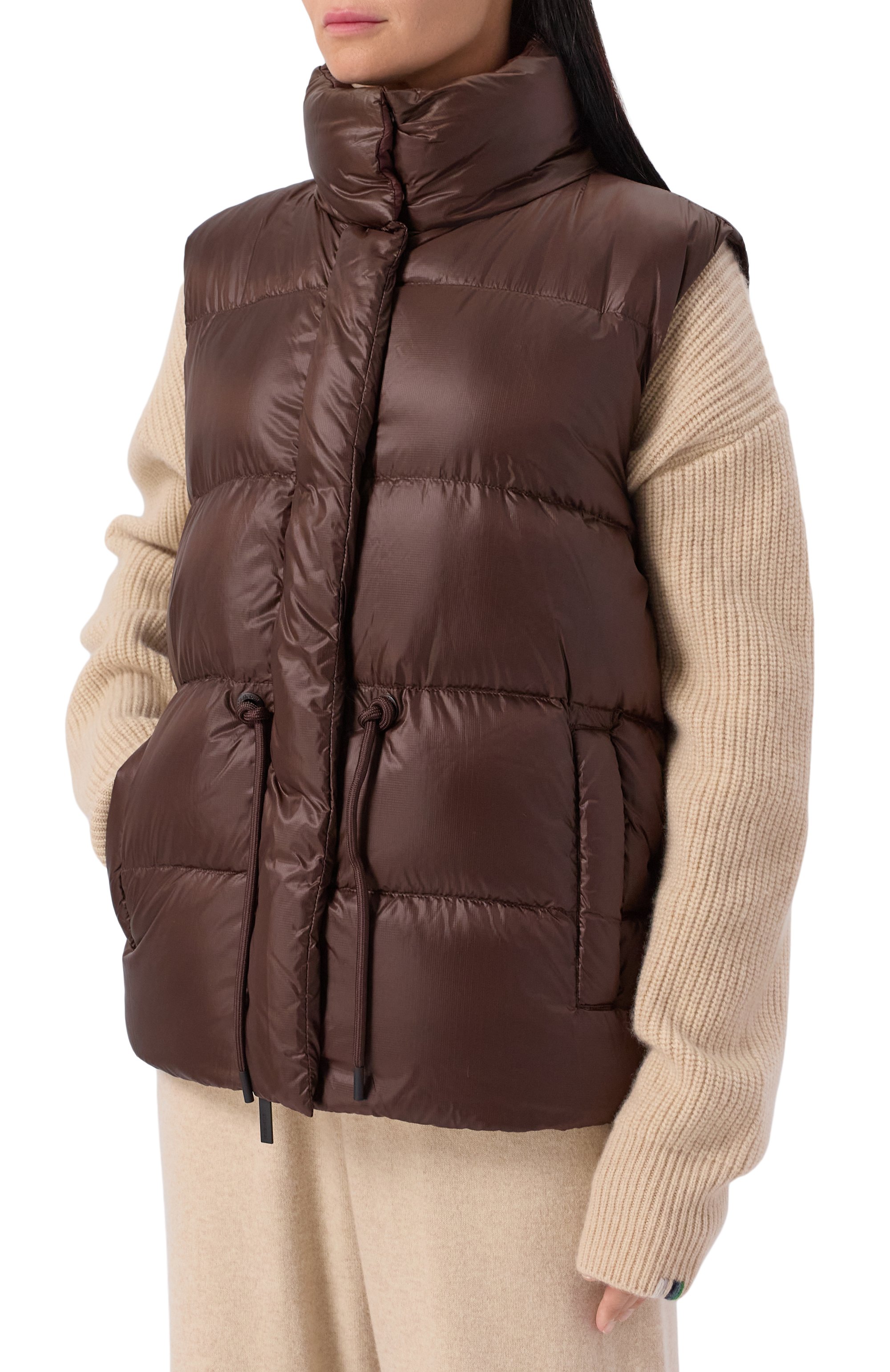 Пуховик AFTER LABEL коричневого цвета по цене 69950 руб., арт. MAGADAN/N051, фото 6 Пуховик AFTER LABEL, арт. MAGADAN/N051, фото 6