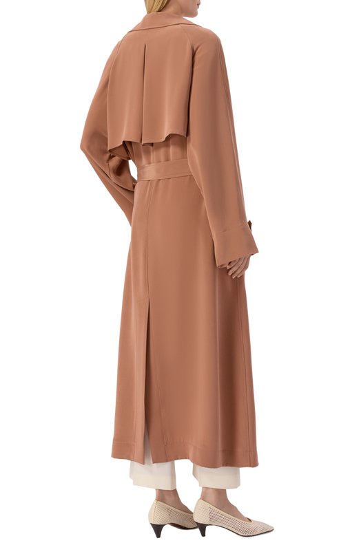 Шелковый тренч 12 STOREEZ 136827 Коричневый  136827 Фото 4