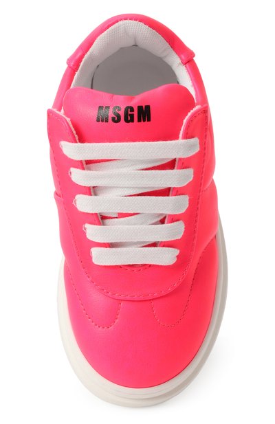 Кеды MSGM KIDS фуксия цвета по цене 22800 руб., арт. 79832/VAR2/28-35, фото 4 Кеды MSGM KIDS, арт. 79832/VAR2/28-35, фото 4