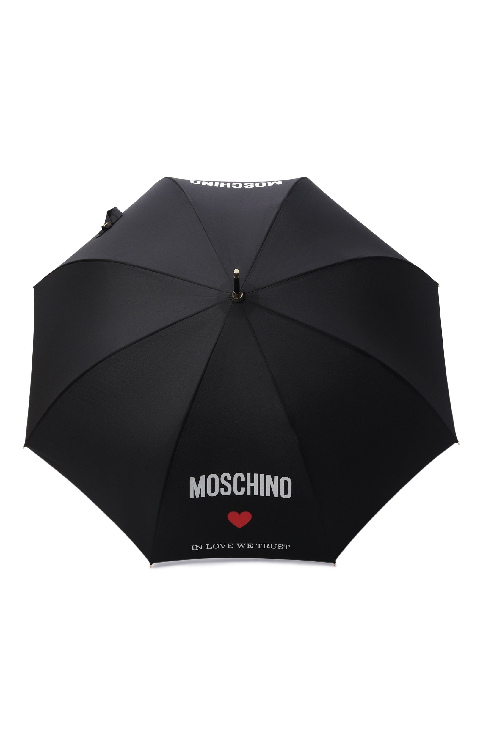 Зонт-трость MOSCHINO черного цвета по цене 9655 руб., арт. 8956-63AUT0A, фото 1 Зонт-трость MOSCHINO, арт. 8956-63AUT0A, фото 1
