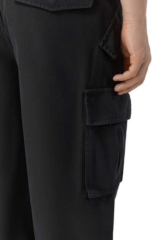 Хлопковые брюки-карго Burberry 8119204 Чёрный  8119204 Фото 5