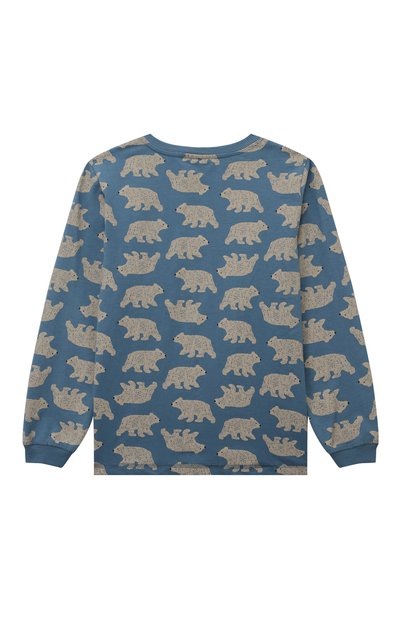 Хлопковая пижама SANETTA синего цвета по цене 6630 руб., арт. 233376, фото 3 Хлопковая пижама SANETTA, арт. 233376, фото 3