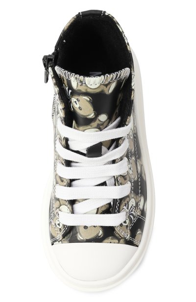 Кожаные кеды MOSCHINO, арт. 81927/VAR4/24-27, фото 4