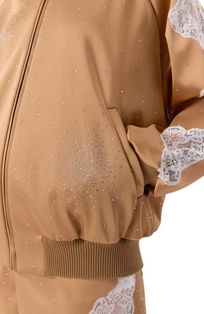 Бомбер с отделкой стразами GIUSEPPE DI MORABITO, арт. 05FWB0127YC 05300A, фото 5