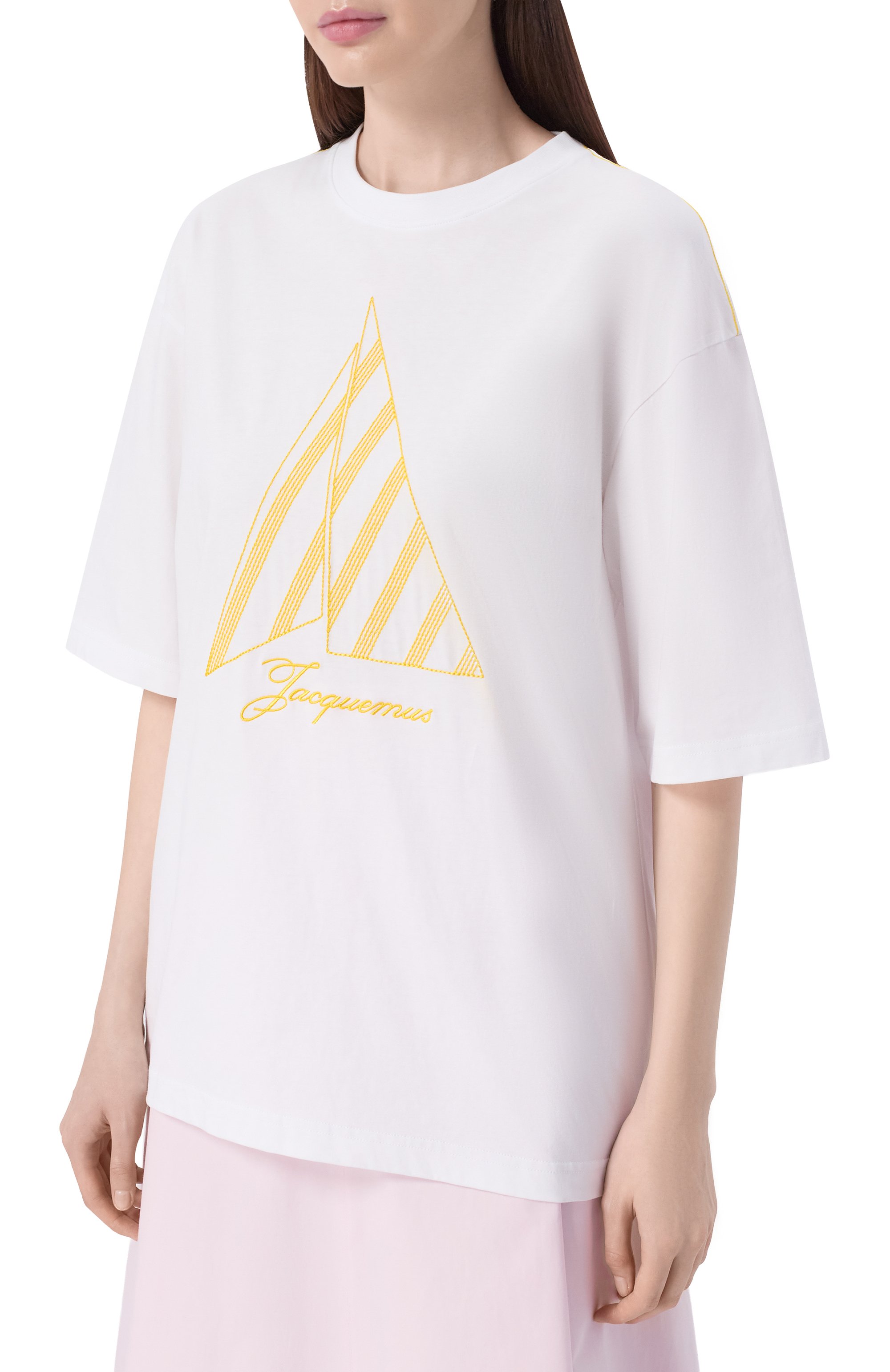 Хлопковая футболка JACQUEMUS, арт. 26ETSU00321/AJ00285, фото 3