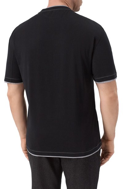 Хлопковая футболка BRUNELLO CUCINELLI, арт. M0B137451W, фото 4