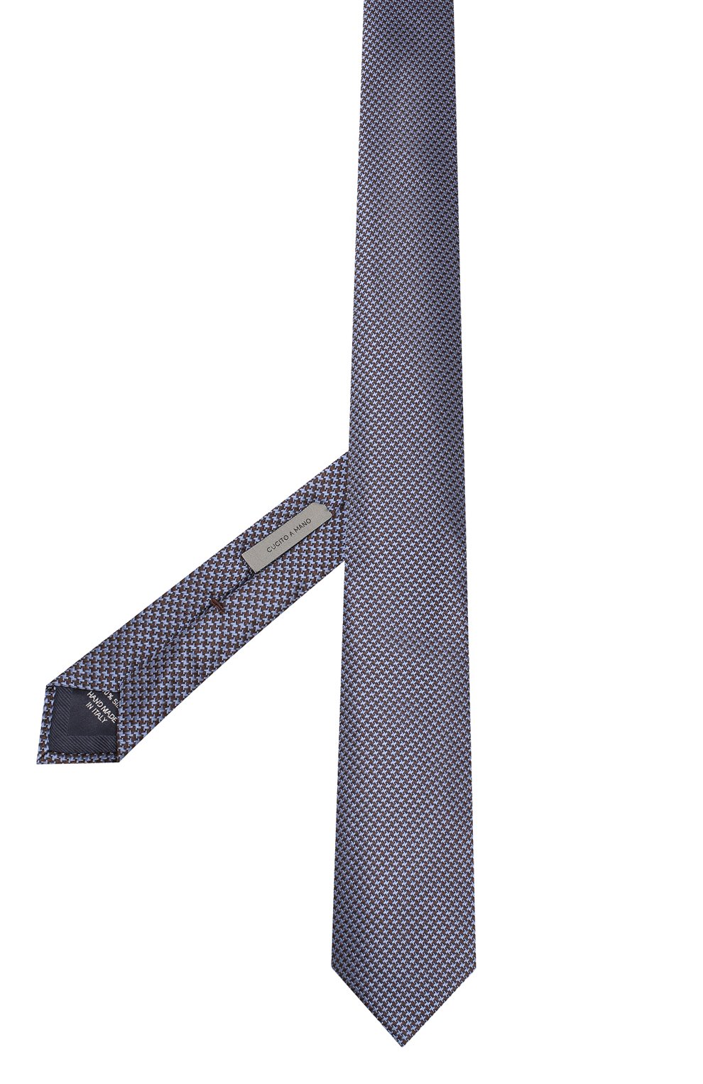 Шелковый галстук CORNELIANI голубого цвета по цене 16150 руб., арт. 84U390-9820323/00, фото 2 Шелковый галстук CORNELIANI, арт. 84U390-9820323/00, фото 2
