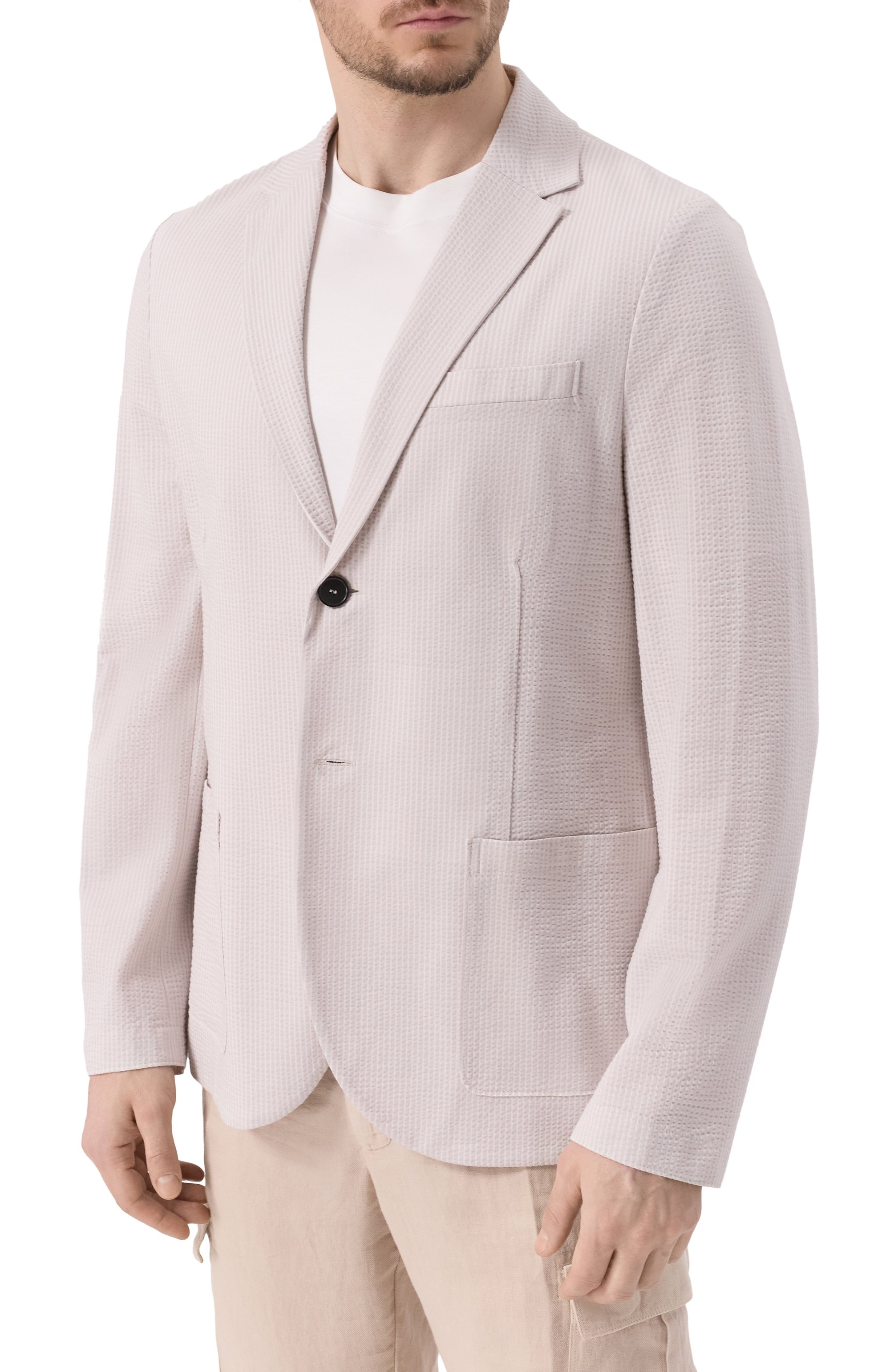 Хлопковый пиджак HARRIS WHARF LONDON, арт. C8P22PYG, фото 5