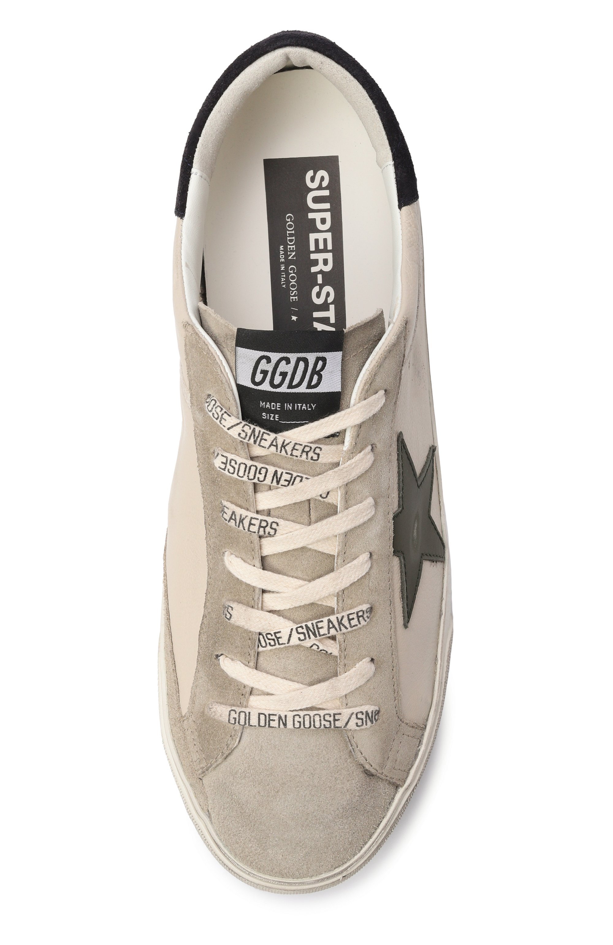 Кожаные кеды super-star GOLDEN GOOSE DELUXE BRAND кремового цвета по цене 72650 руб., арт. GMF00102.F008728, фото 5 Кожаные кеды super-star GOLDEN GOOSE DELUXE BRAND, арт. GMF00102.F008728, фото 5