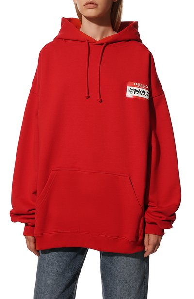 Хлопковое худи VETEMENTS, арт. UE52TR390R 1601/W, фото 3