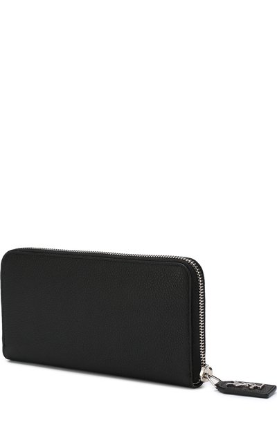 Кожаное портмоне на молнии с логотипом бренда SAINT LAURENT, арт. 414680/B680N, фото 2