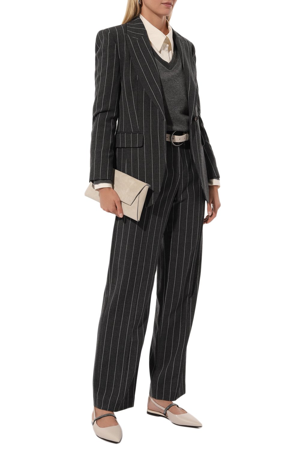 Шерстяные брюки BRUNELLO CUCINELLI, арт. MP585P8708, фото 2