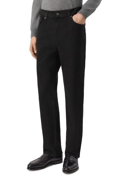 Джинсы straight 7 FOR ALL MANKIND черного цвета по цене 31900 руб., арт. 7T4D0A20, фото 3 Джинсы straight 7 FOR ALL MANKIND, арт. 7T4D0A20, фото 3