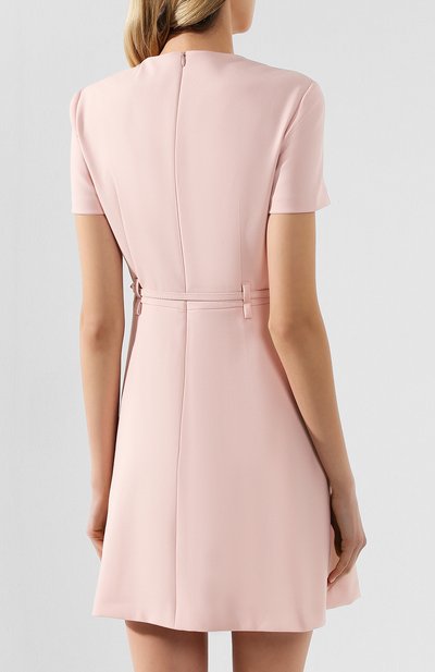Платье с поясом REDVALENTINO розового цвета по цене 44600 руб., арт. TR3VAN90/0VM, фото 4 Платье с поясом REDVALENTINO, арт. TR3VAN90/0VM, фото 4