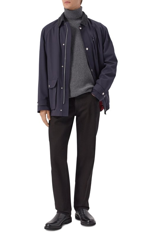 Шерстяной свитер Kiton UMM066005 Серый  UMM066005 Фото 2