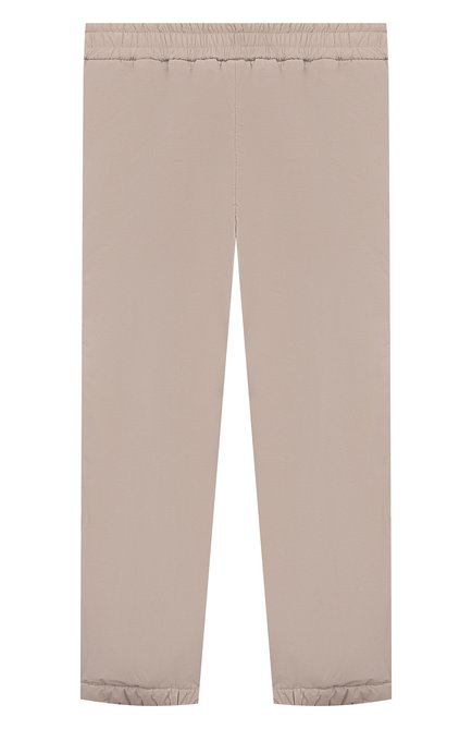 Детские утепленные джоггеры HERNO бежевого цвета, арт. PT000006X/12431SZ/4A-8A | Фото 2 (Нос: Не проставлено; Материал внешний: Синтетический материал; Материал подклада: Синтетический материал; Материал сплава: Проставлено)
