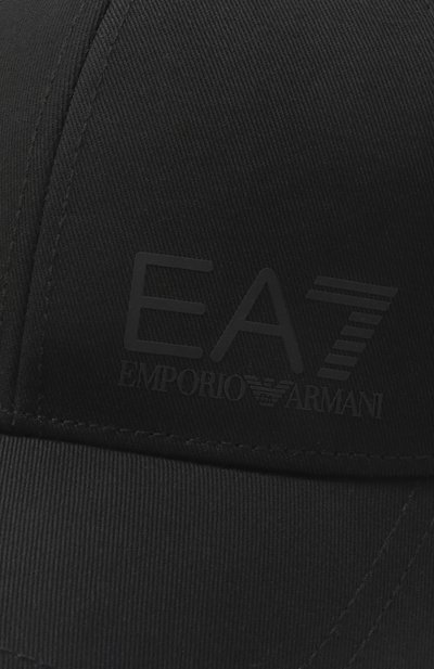 Хлопковая бейсболка EA7 черного цвета по цене 7330 руб., арт. 7X000005/AF11989, фото 3 Хлопковая бейсболка EA7, арт. 7X000005/AF11989, фото 3