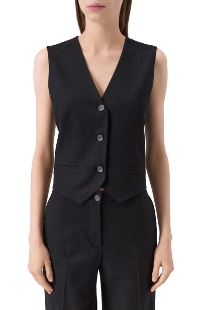 Жилет из вискозы и льна PIETRO BRUNELLI, арт. VE0172/LIDAFN, фото 3