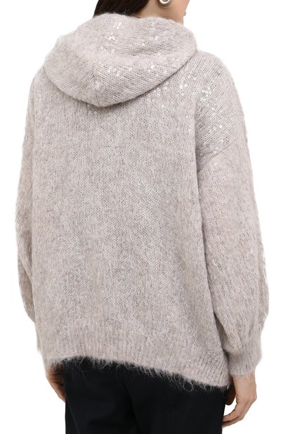 Шерстяной кардиган BRUNELLO CUCINELLI бежевого цвета по цене 393500 руб., арт. M9M587016, фото 4 Шерстяной кардиган BRUNELLO CUCINELLI, арт. M9M587016, фото 4