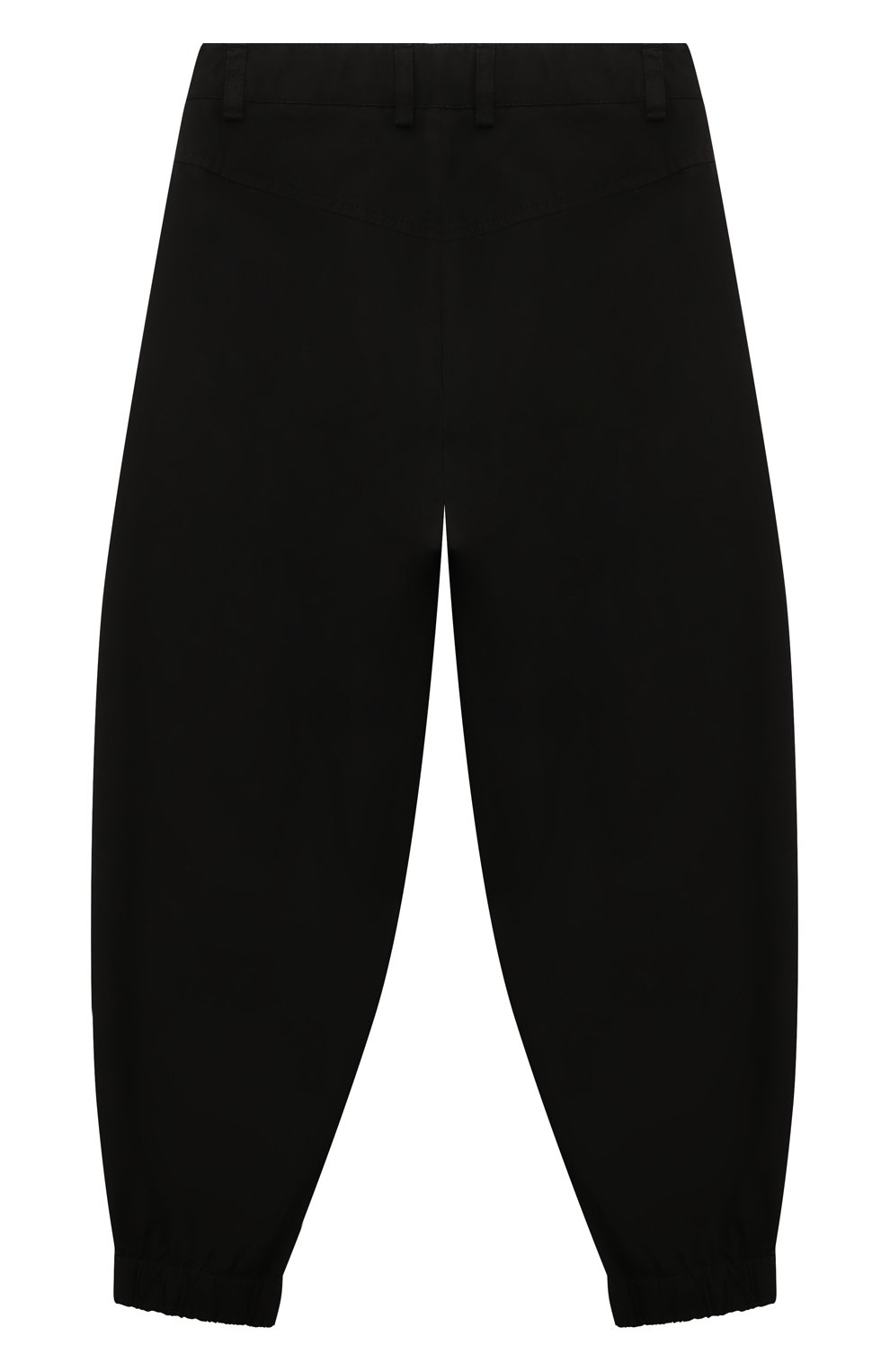 Хлопковые джоггеры MSGM KIDS черного цвета по цене 17550 руб., арт. F4MSJBPA086, фото 2 Хлопковые джоггеры MSGM KIDS, арт. F4MSJBPA086, фото 2