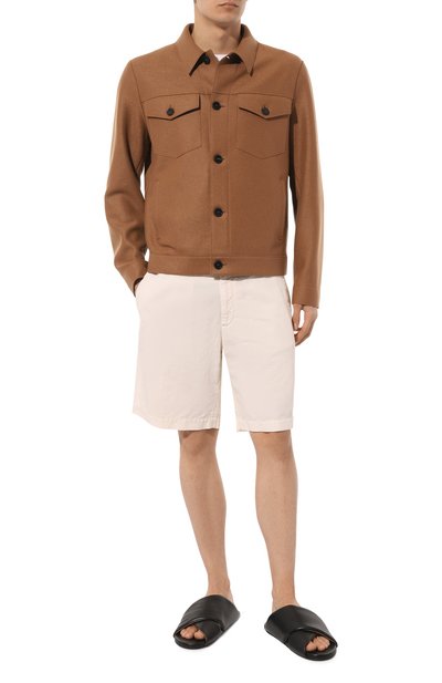 Мужские шорты изо льна и хлопка BRUNELLO CUCINELLI, арт. M291DU0010